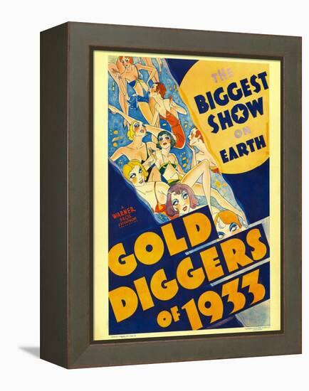 Gold Diggers of 1933, Window Card, 1933-null-Framed Stretched Canvas