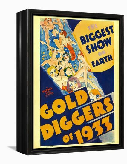 Gold Diggers of 1933, Window Card, 1933-null-Framed Stretched Canvas