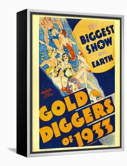 Gold Diggers of 1933, Window Card, 1933-null-Framed Stretched Canvas