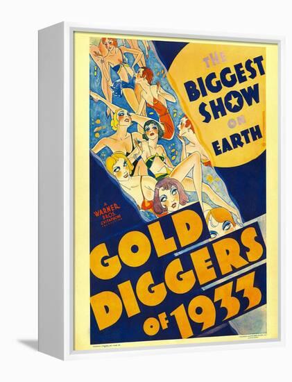 Gold Diggers of 1933, Window Card, 1933-null-Framed Stretched Canvas