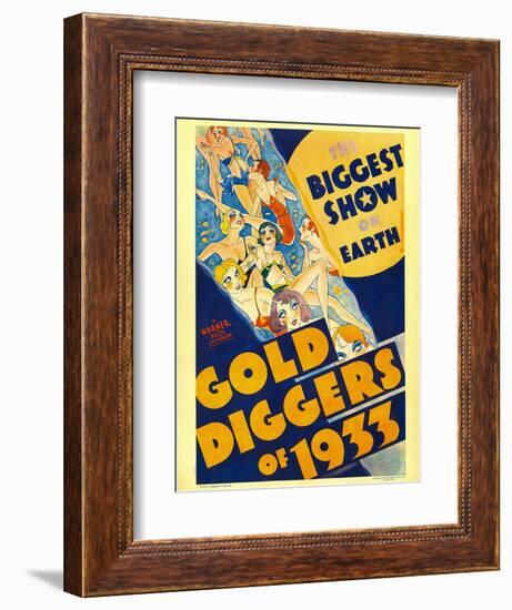 Gold Diggers of 1933, Window Card, 1933-null-Framed Art Print