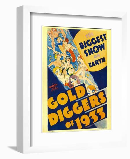 Gold Diggers of 1933, Window Card, 1933-null-Framed Art Print