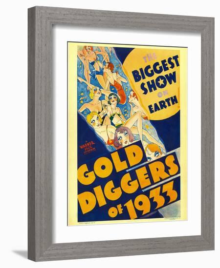 Gold Diggers of 1933, Window Card, 1933-null-Framed Art Print