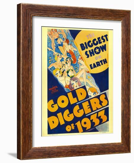 Gold Diggers of 1933, Window Card, 1933-null-Framed Art Print