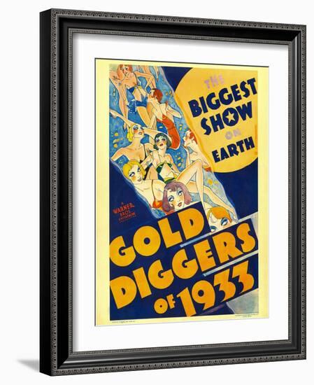 Gold Diggers of 1933, Window Card, 1933-null-Framed Art Print