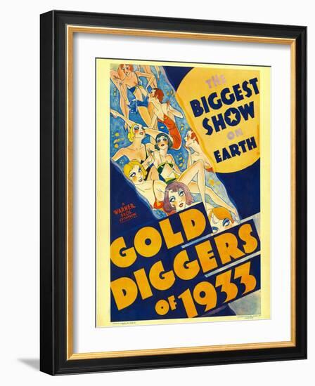 Gold Diggers of 1933, Window Card, 1933-null-Framed Art Print