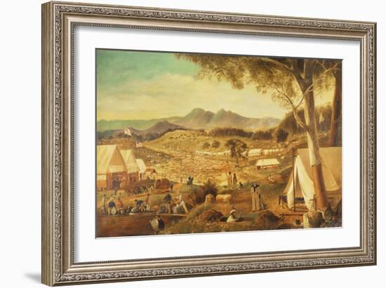 Gold Diggings, Ararat, 1853-J Roper-Framed Giclee Print