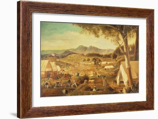 Gold Diggings, Ararat, 1853-J Roper-Framed Giclee Print