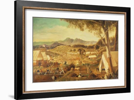 Gold Diggings, Ararat, 1853-J Roper-Framed Giclee Print