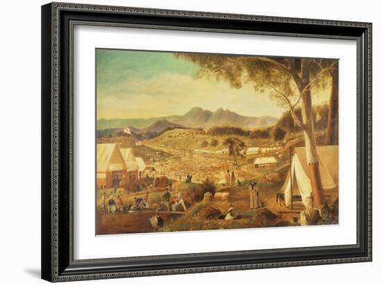 Gold Diggings, Ararat, 1853-J Roper-Framed Giclee Print