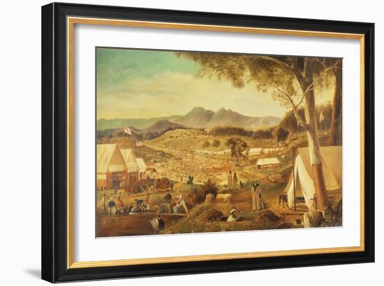 Gold Diggings, Ararat, 1853-J Roper-Framed Giclee Print
