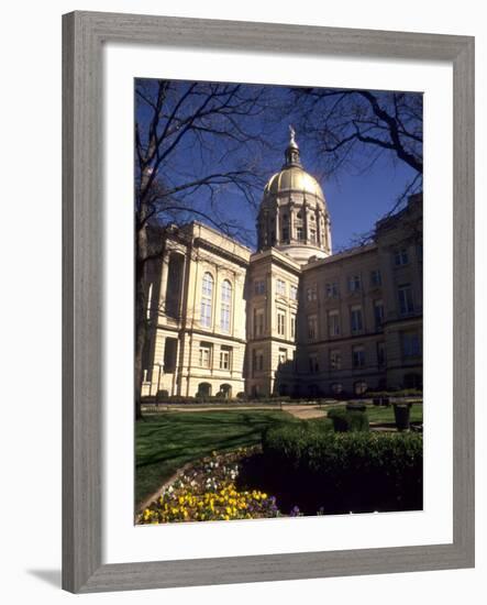 Gold Dome of the Capital Building, Savannah, Georgia-Bill Bachmann-Framed Photographic Print