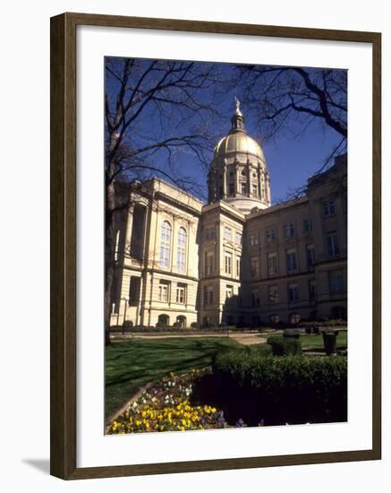 Gold Dome of the Capital Building, Savannah, Georgia-Bill Bachmann-Framed Photographic Print