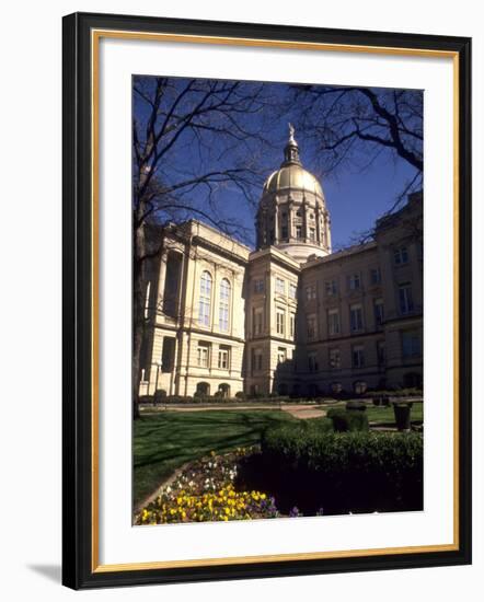 Gold Dome of the Capital Building, Savannah, Georgia-Bill Bachmann-Framed Photographic Print