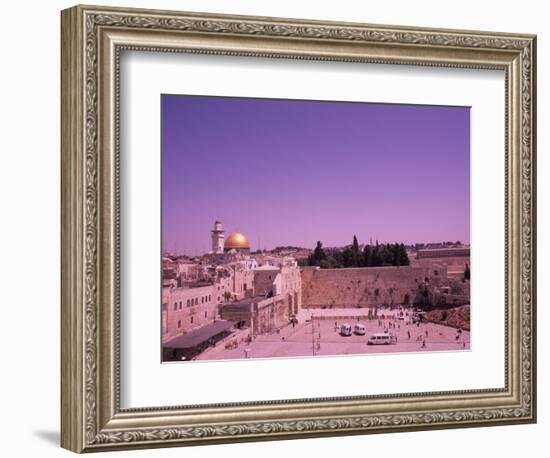 Gold Dome of Western Wall, Jerusalem, Israel-Bill Bachmann-Framed Photographic Print