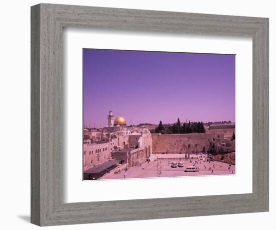 Gold Dome of Western Wall, Jerusalem, Israel-Bill Bachmann-Framed Photographic Print