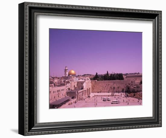 Gold Dome of Western Wall, Jerusalem, Israel-Bill Bachmann-Framed Photographic Print