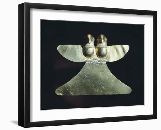 Gold Earrings, Originating from the Province of Bolivar-null-Framed Giclee Print