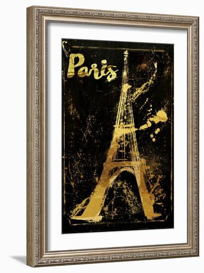 Gold Eiffel-Color Bakery-Framed Giclee Print