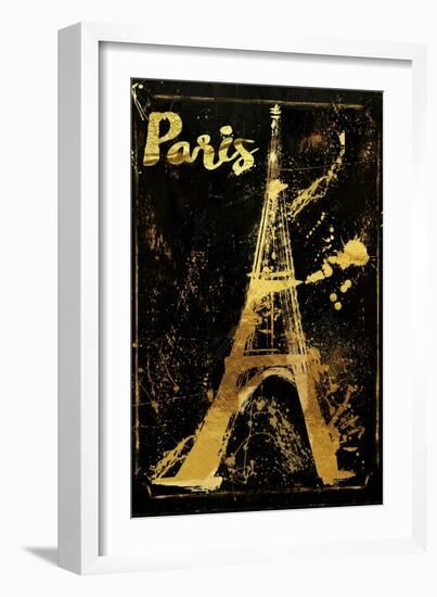 Gold Eiffel-Color Bakery-Framed Giclee Print