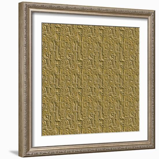 Gold Embossed Tile-Ruth Palmer-Framed Art Print