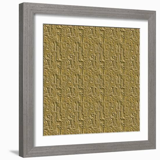 Gold Embossed Tile-Ruth Palmer-Framed Art Print