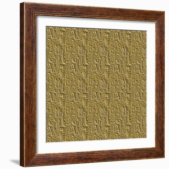 Gold Embossed Tile-Ruth Palmer-Framed Art Print