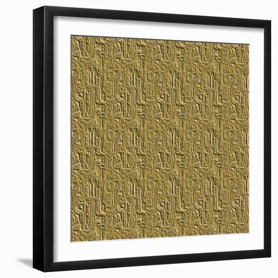 Gold Embossed Tile-Ruth Palmer-Framed Art Print