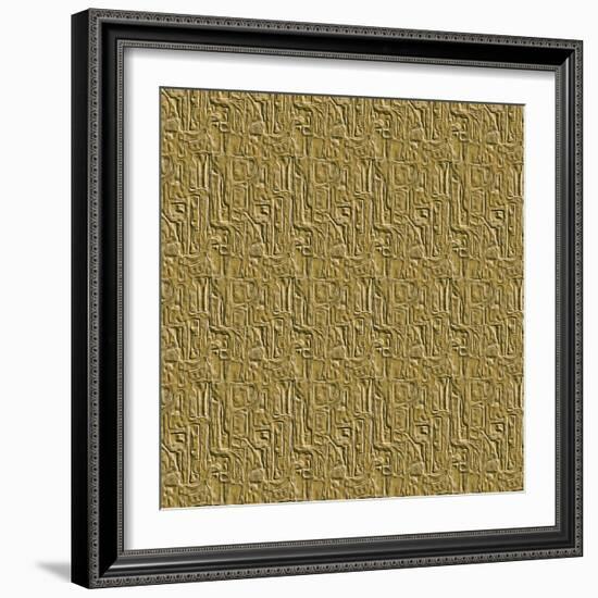 Gold Embossed Tile-Ruth Palmer-Framed Art Print