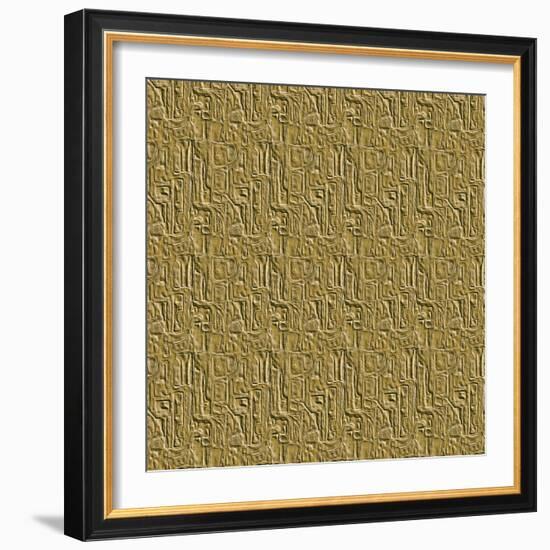 Gold Embossed Tile-Ruth Palmer-Framed Art Print