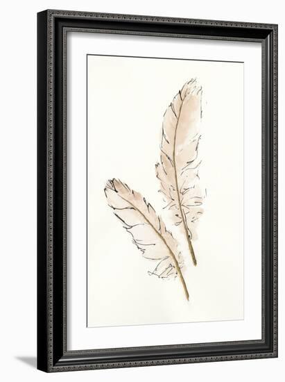 Gold Feathers I-Chris Paschke-Framed Art Print