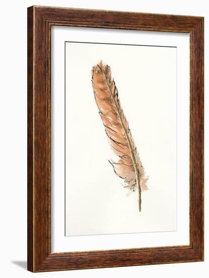 Gold Feathers II-Chris Paschke-Framed Art Print