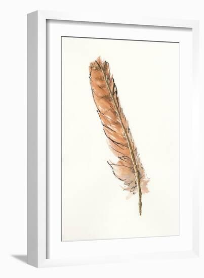 Gold Feathers II-Chris Paschke-Framed Art Print