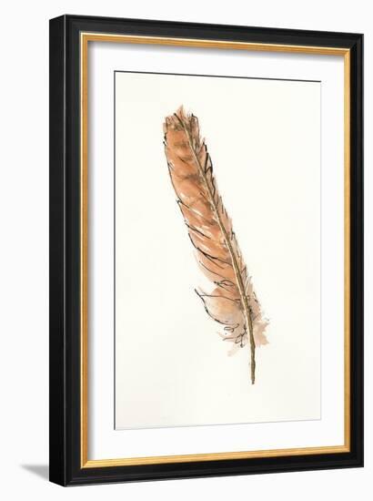 Gold Feathers II-Chris Paschke-Framed Art Print