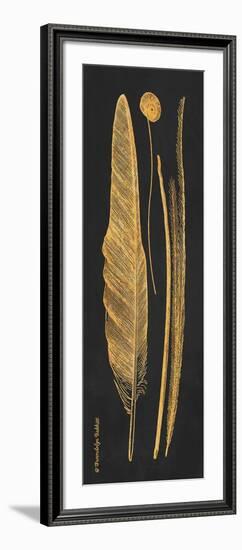 Gold Feathers III-Gwendolyn Babbitt-Framed Art Print