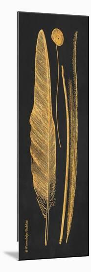 Gold Feathers III-Gwendolyn Babbitt-Mounted Art Print