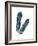 Gold Feathers IV Indigo Crop-Chris Paschke-Framed Premium Giclee Print