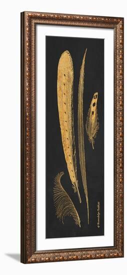 Gold Feathers IV-Gwendolyn Babbitt-Framed Art Print