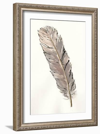 Gold Feathers V-Chris Paschke-Framed Art Print