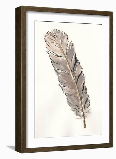 Gold Feathers V-Chris Paschke-Framed Art Print