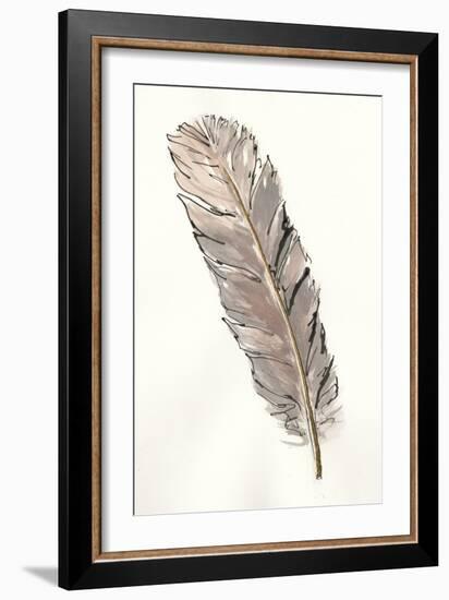 Gold Feathers V-Chris Paschke-Framed Art Print