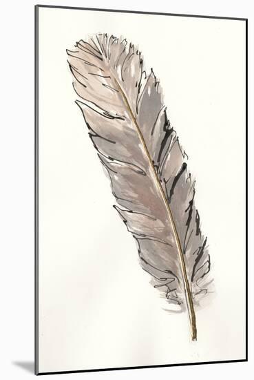 Gold Feathers V-Chris Paschke-Mounted Art Print