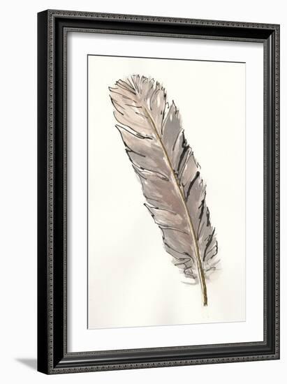 Gold Feathers V-Chris Paschke-Framed Art Print