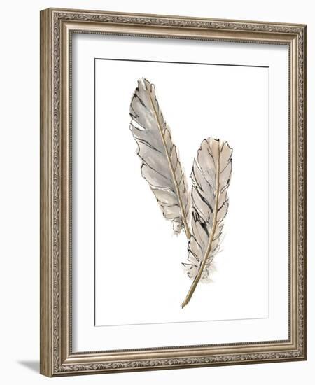 Gold Feathers VIII-Chris Paschke-Framed Art Print