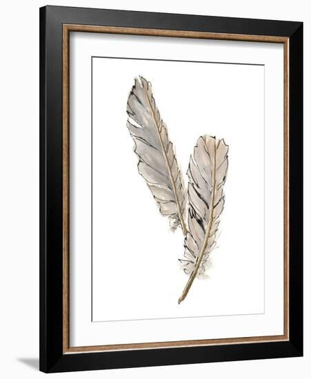 Gold Feathers VIII-Chris Paschke-Framed Art Print