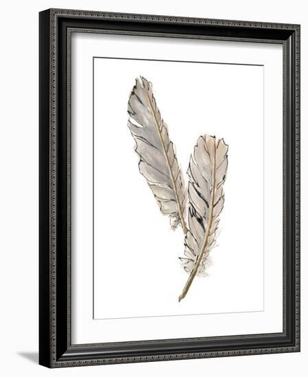 Gold Feathers VIII-Chris Paschke-Framed Art Print