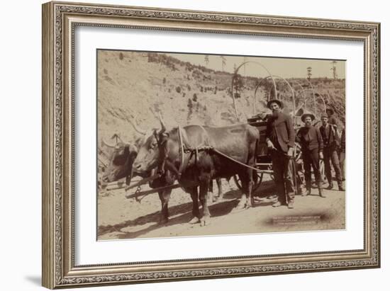 Gold Fever. Prospectors Going to the New Gold Field-John C.H. Grabill-Framed Art Print