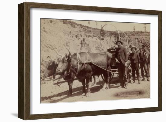 Gold Fever. Prospectors Going to the New Gold Field-John C.H. Grabill-Framed Art Print