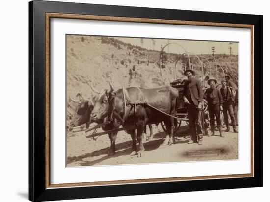 Gold Fever. Prospectors Going to the New Gold Field-John C.H. Grabill-Framed Art Print
