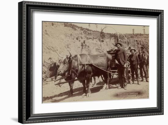 Gold Fever. Prospectors Going to the New Gold Field-John C.H. Grabill-Framed Art Print